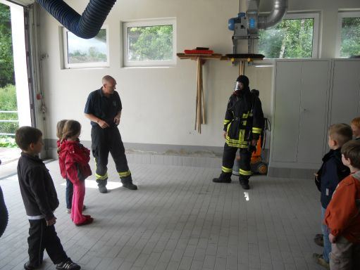 Brandschutzerziehung im Feuerwehrgerätehaus Elspe